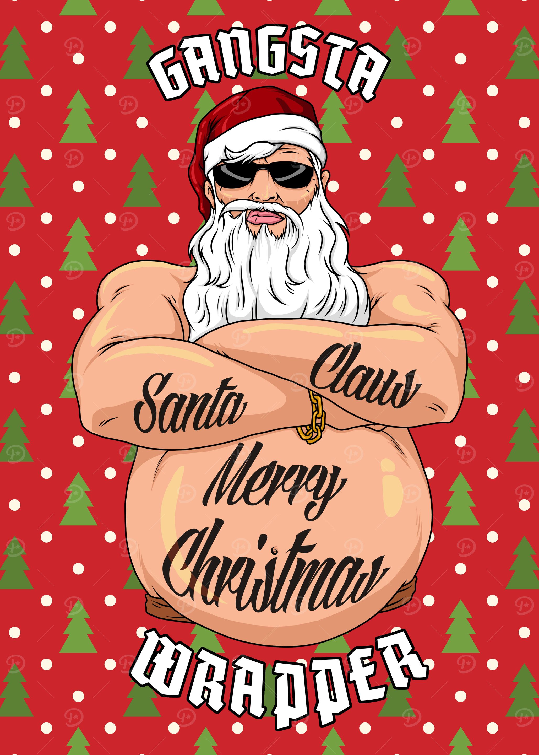 Gangsta Wrapper Santa