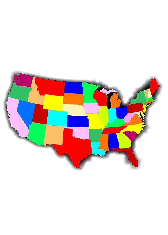 USA Patchwork Map