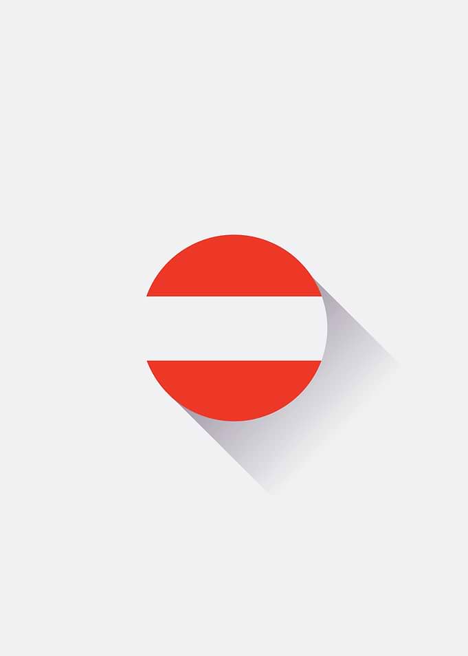Minimal Austria Flag