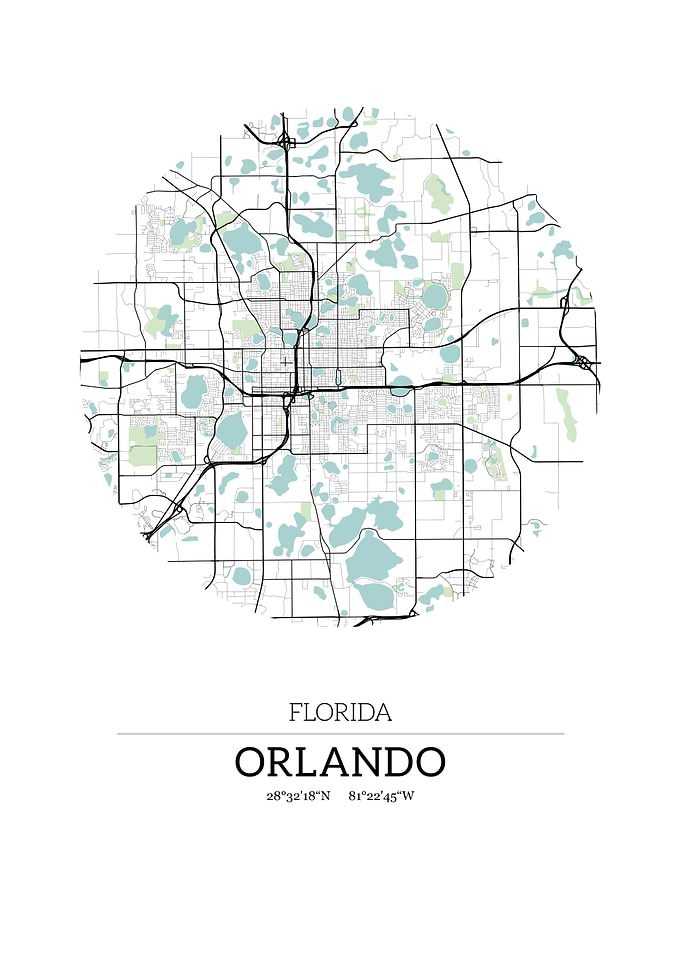 Orlando Florida City Map