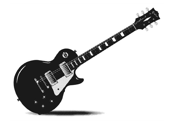 Half Tone Electric Guitar