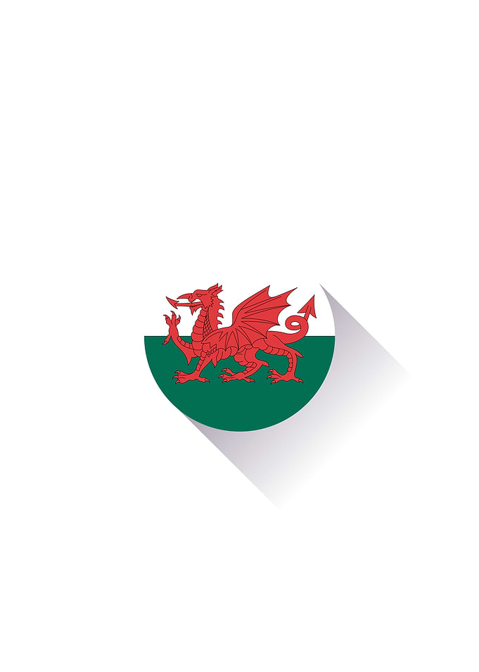 Minimal Wales Flag