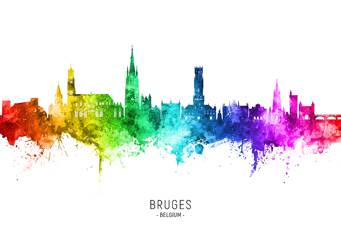 Bruges Skyline Belgium