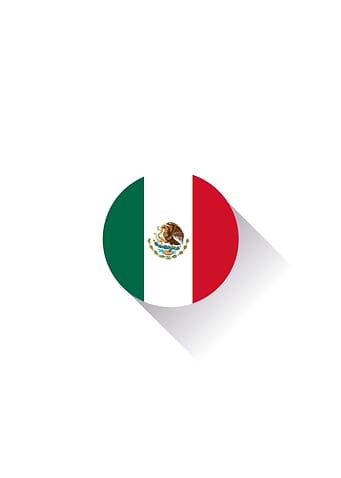 Minimal Mexico Flag
