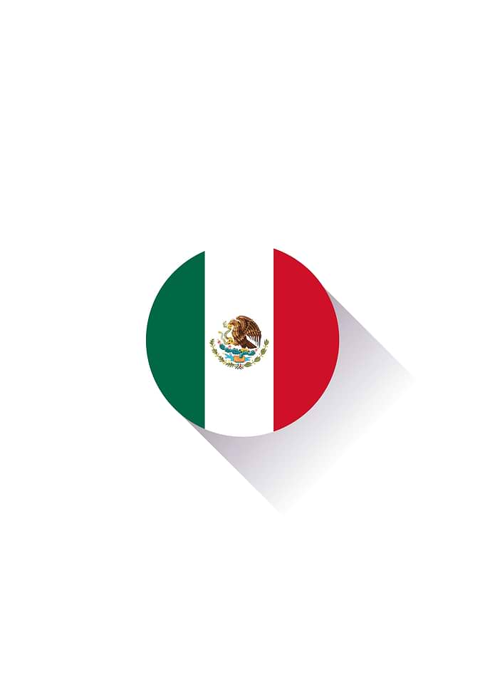Minimal Mexico Flag