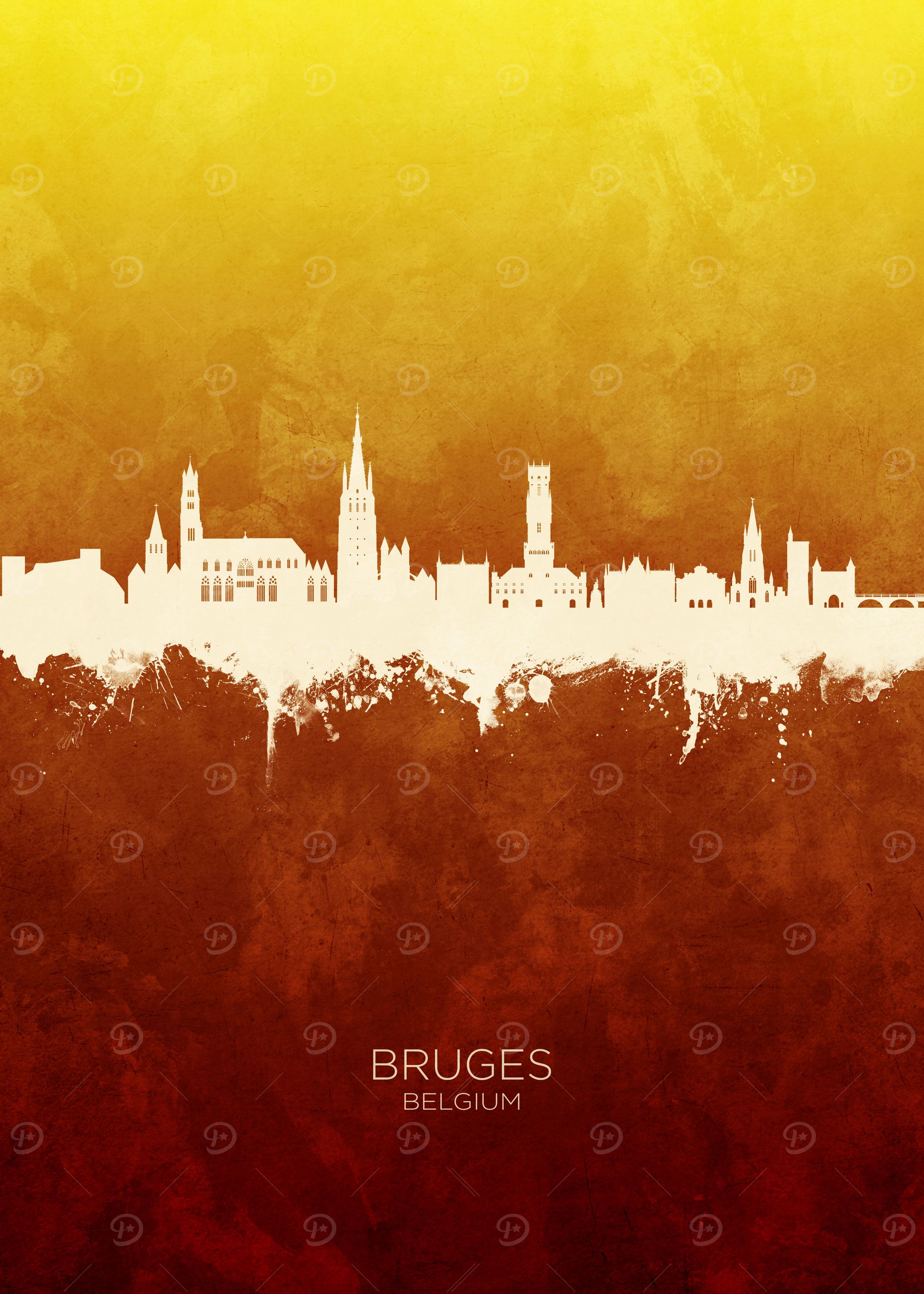 Bruges Skyline Belgium