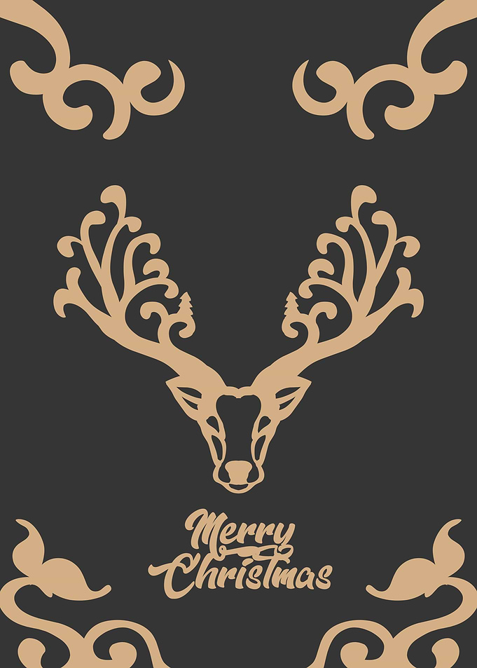 Minimalist christmas deer
