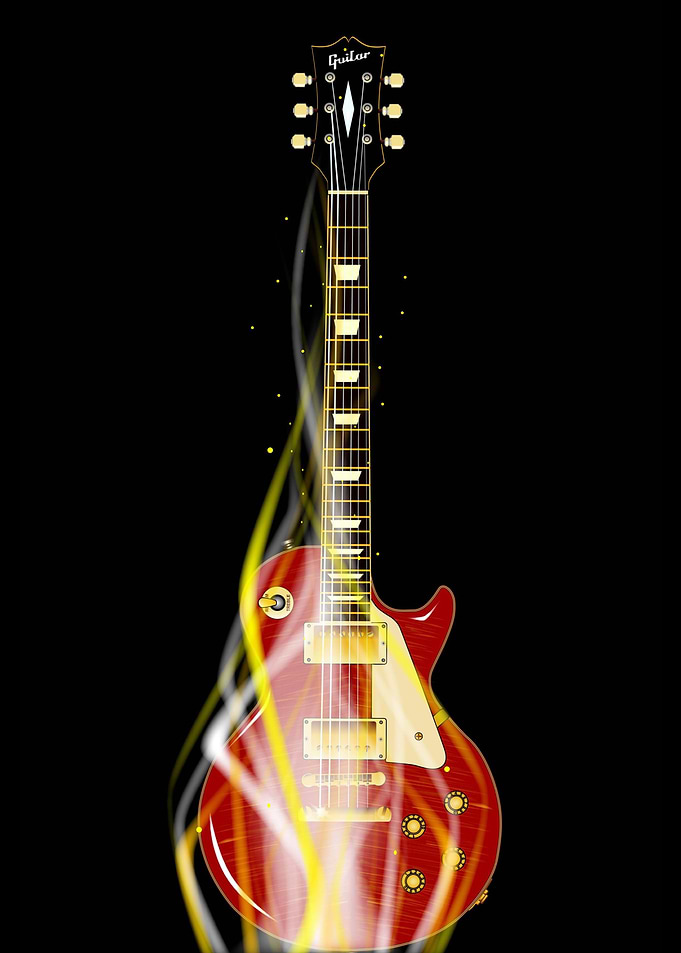 Burning Guitar