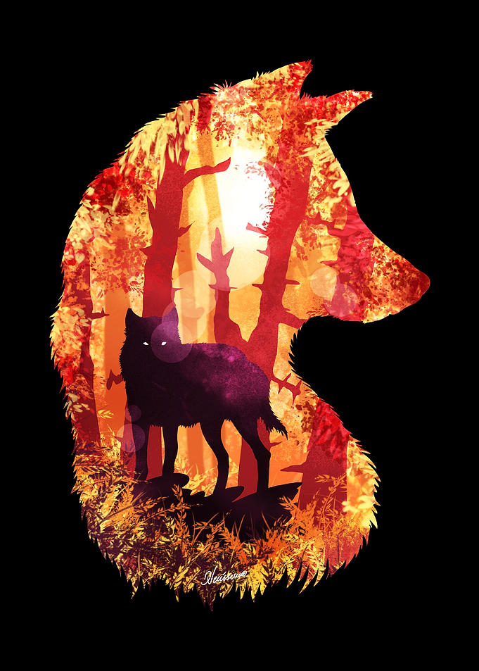 Evening Solace Wolf