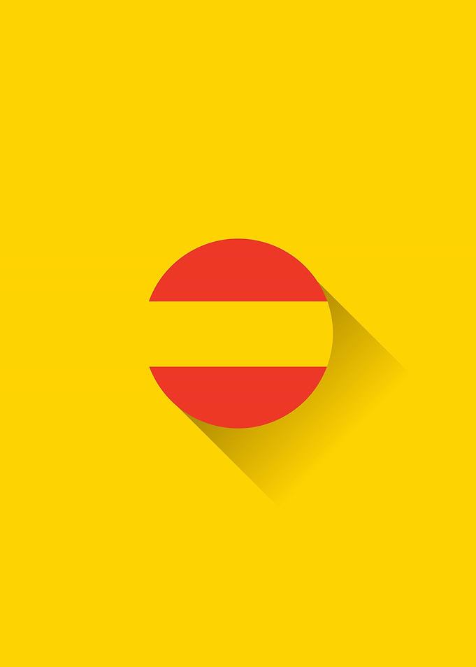 Minimal Spain Flag