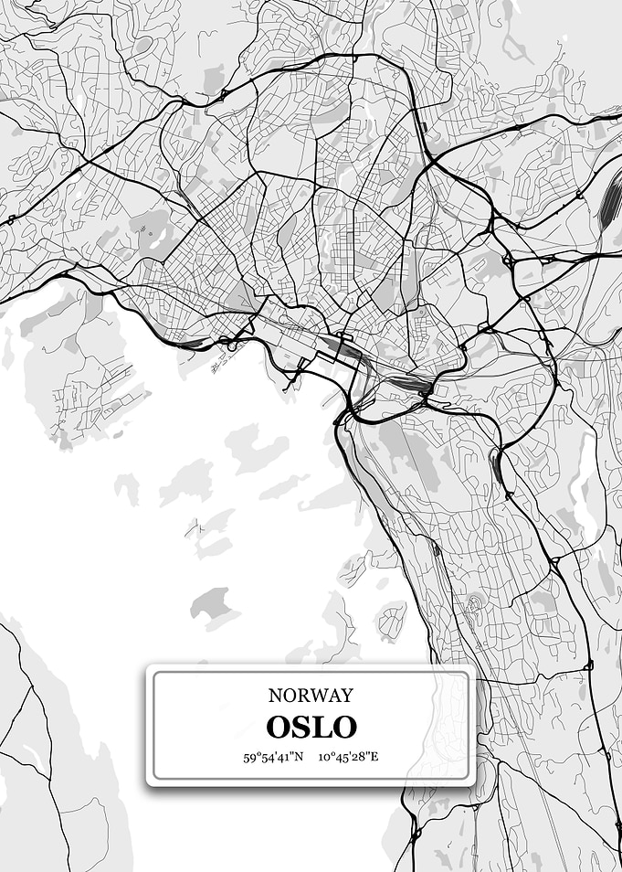 Oslo Norway City Map