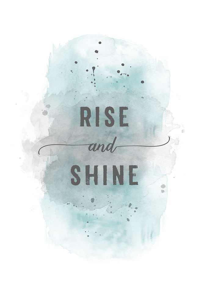 Rise and shine turquoise