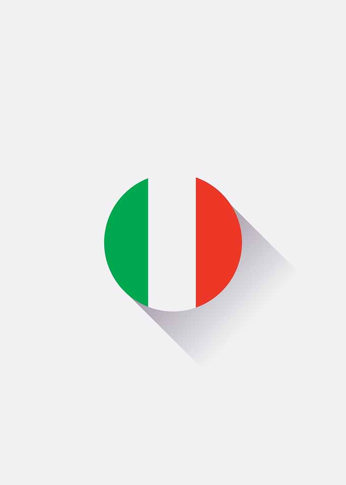 Minimal Italy Flag