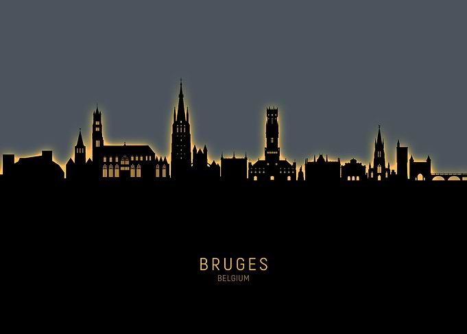 Bruges Skyline Belgium