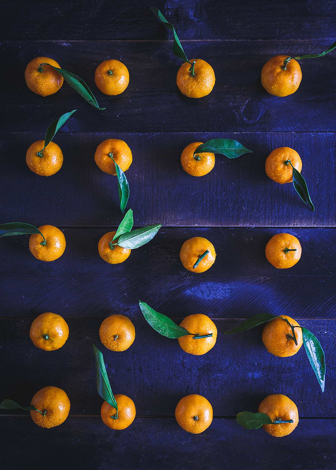 Fresh ripe mandarins