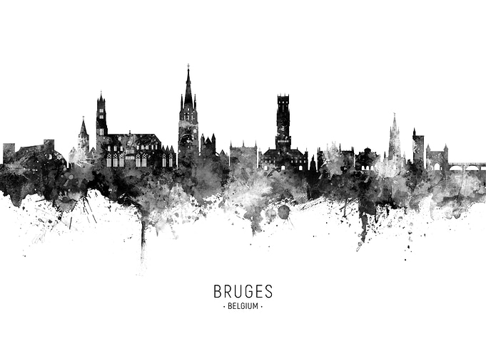 Bruges Skyline Belgium