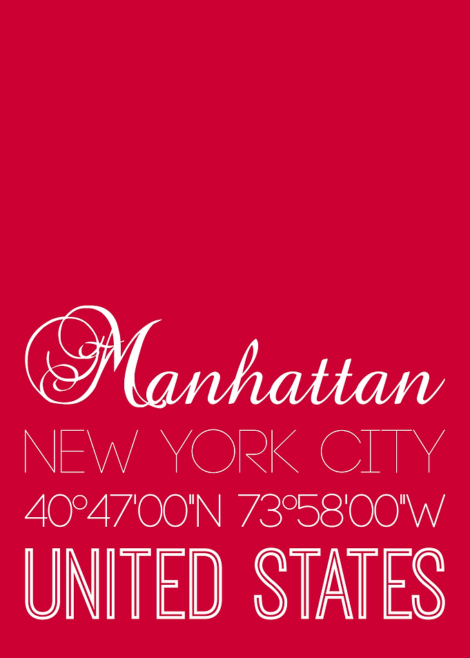 Manhattan On Red