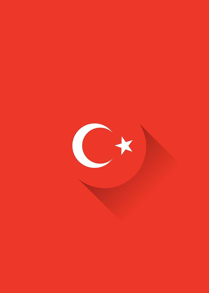 Minimal Turkey Flag