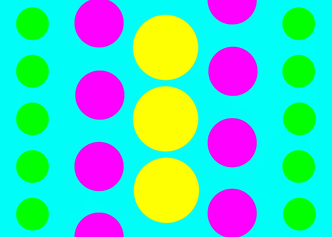 21 Dots on Blue
