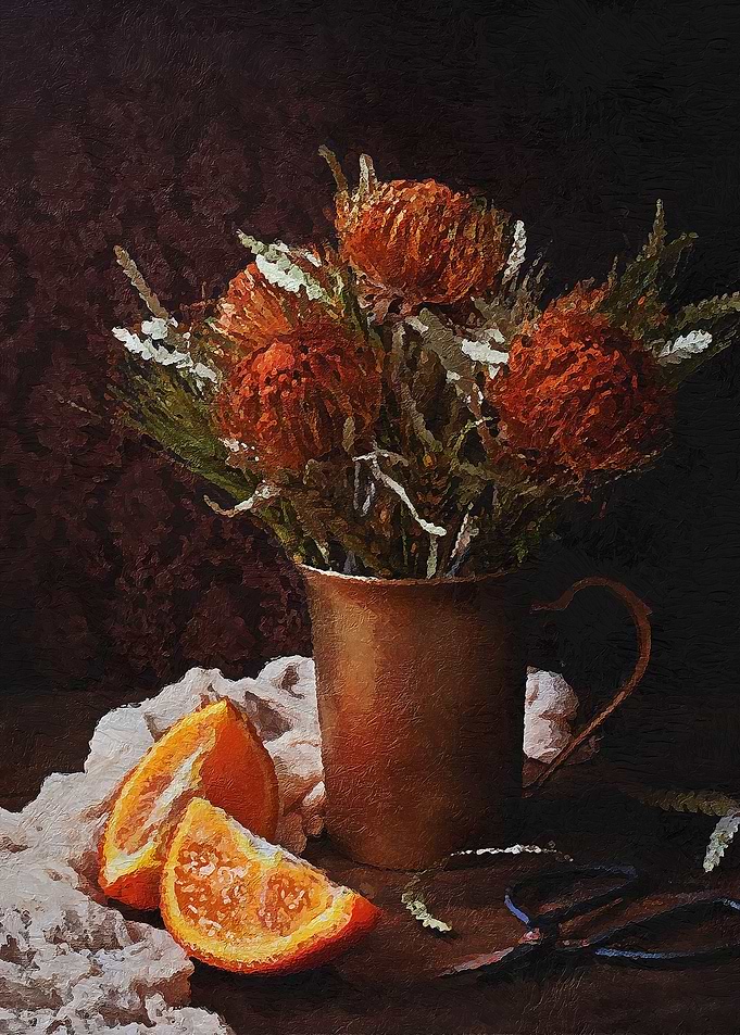 Floral And Orange