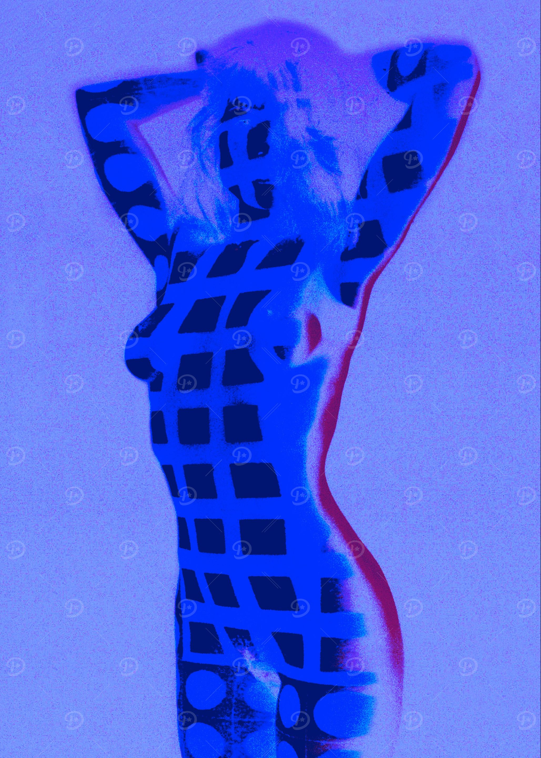 Girl with cubes