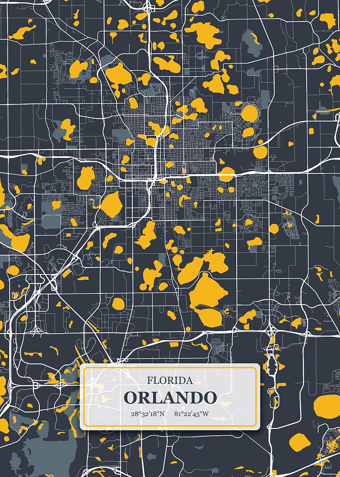 Orlando Florida City Map