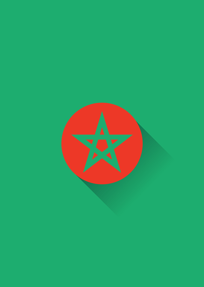 Minimal Morocco Flag