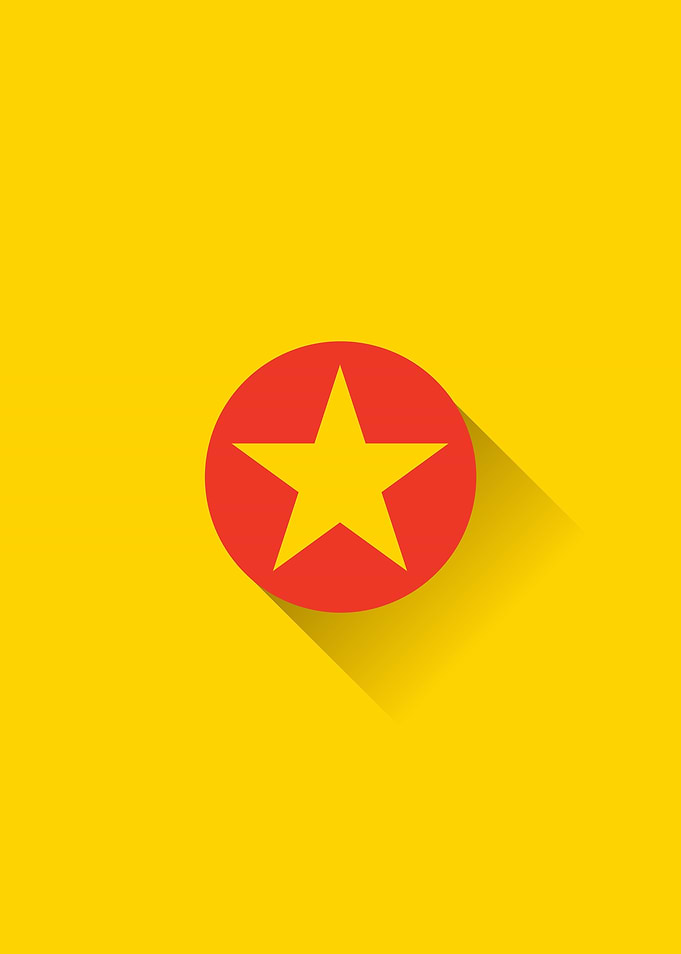 Minimal Vietnem Flag