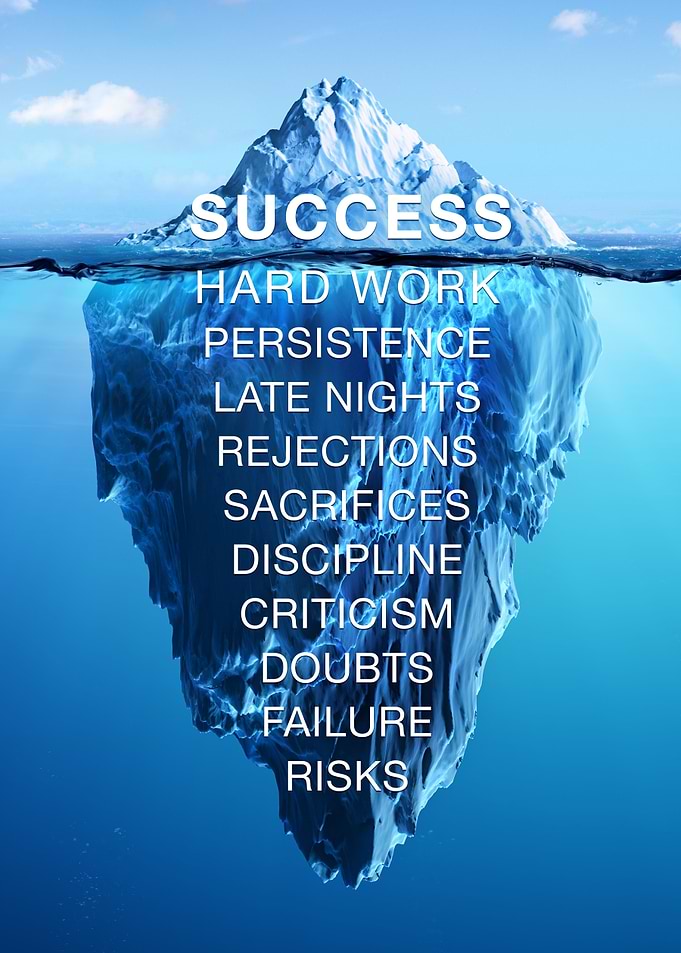 Success is like an Iceberg