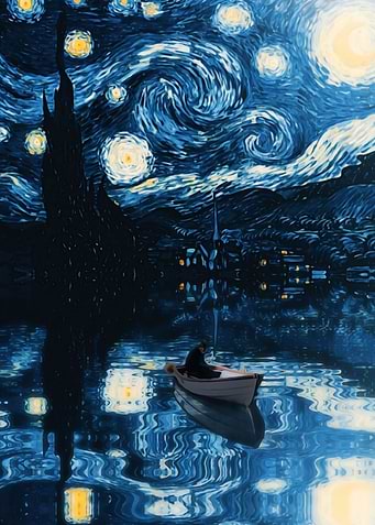 Starry Night Reflection
