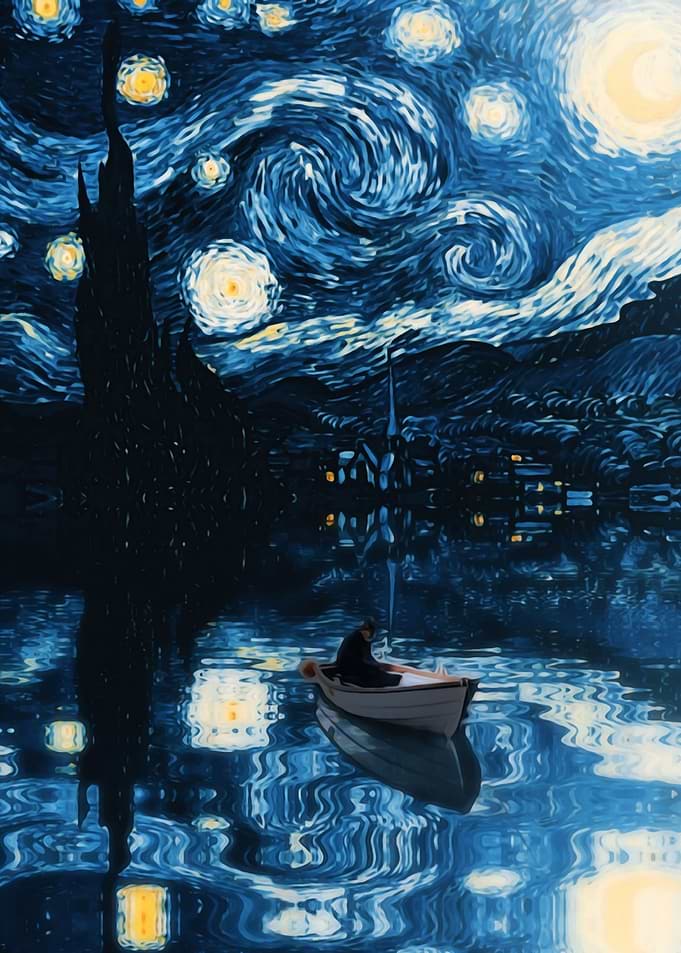 Starry Night Reflection