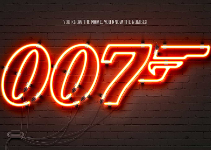 007 neon sign