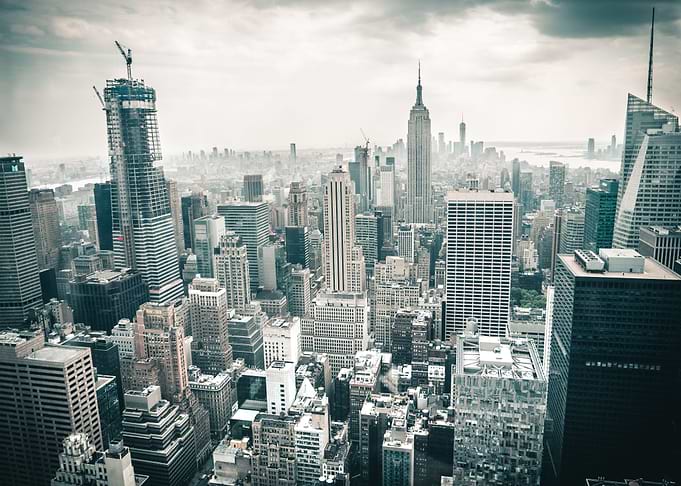 Sky view on New York City