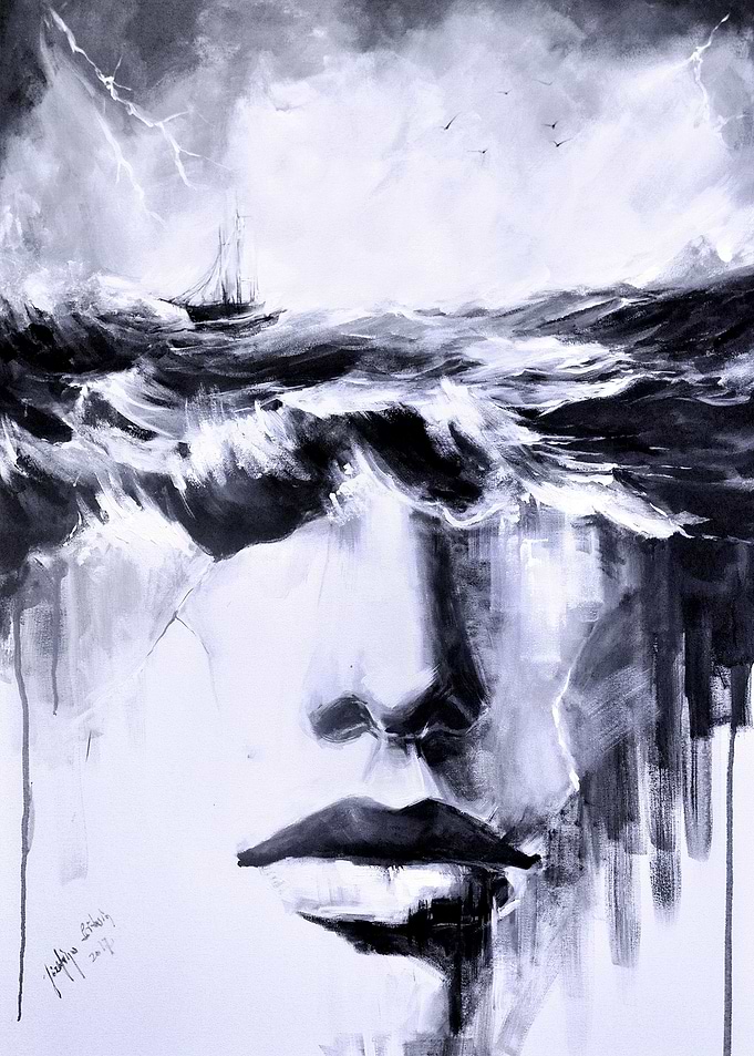 Double Exposure SEA GIRL