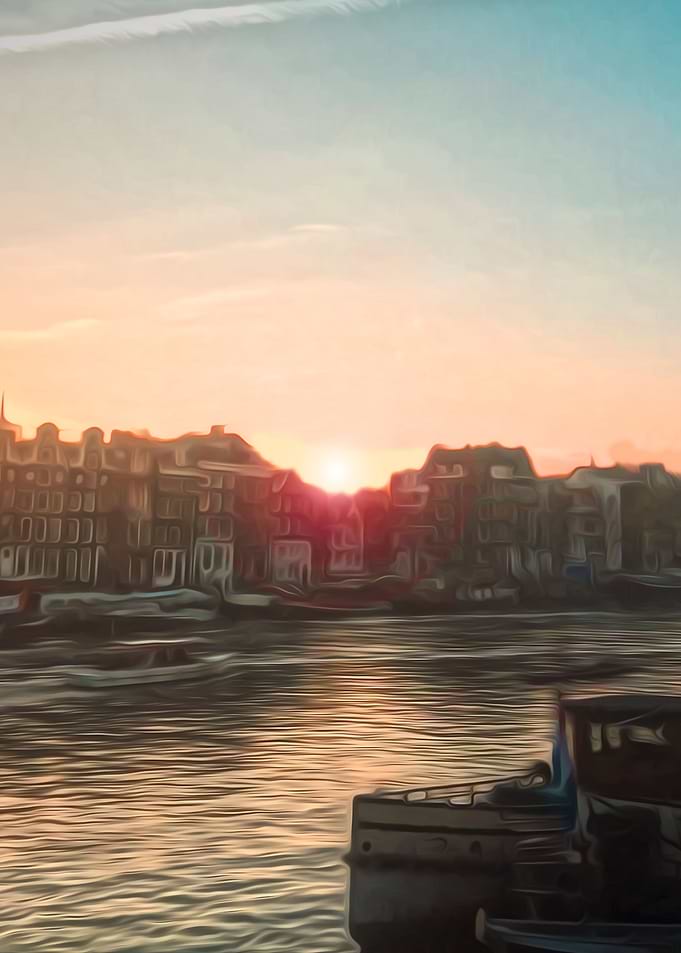 Sun Set on the River