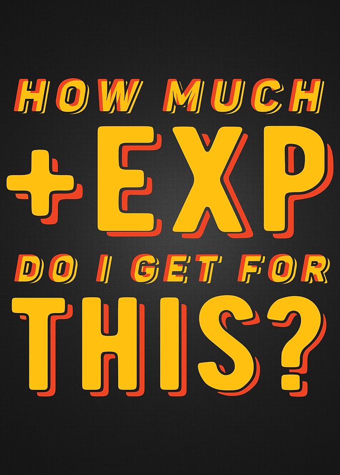 How much EXP do I get Joke