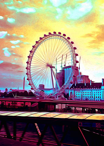 Psychedelic London Eye