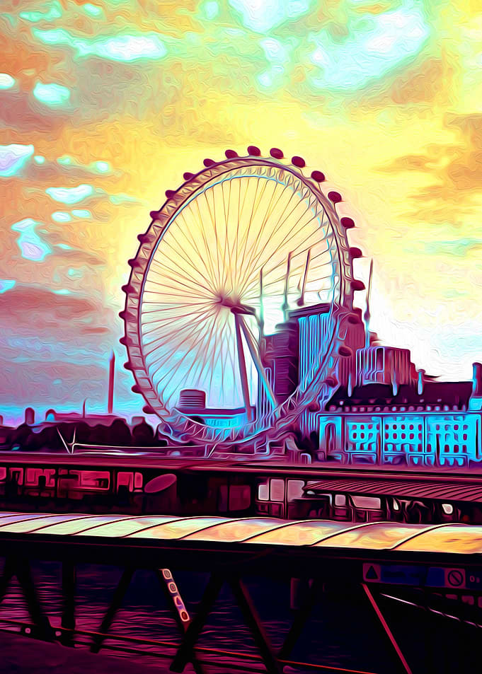 Psychedelic London Eye