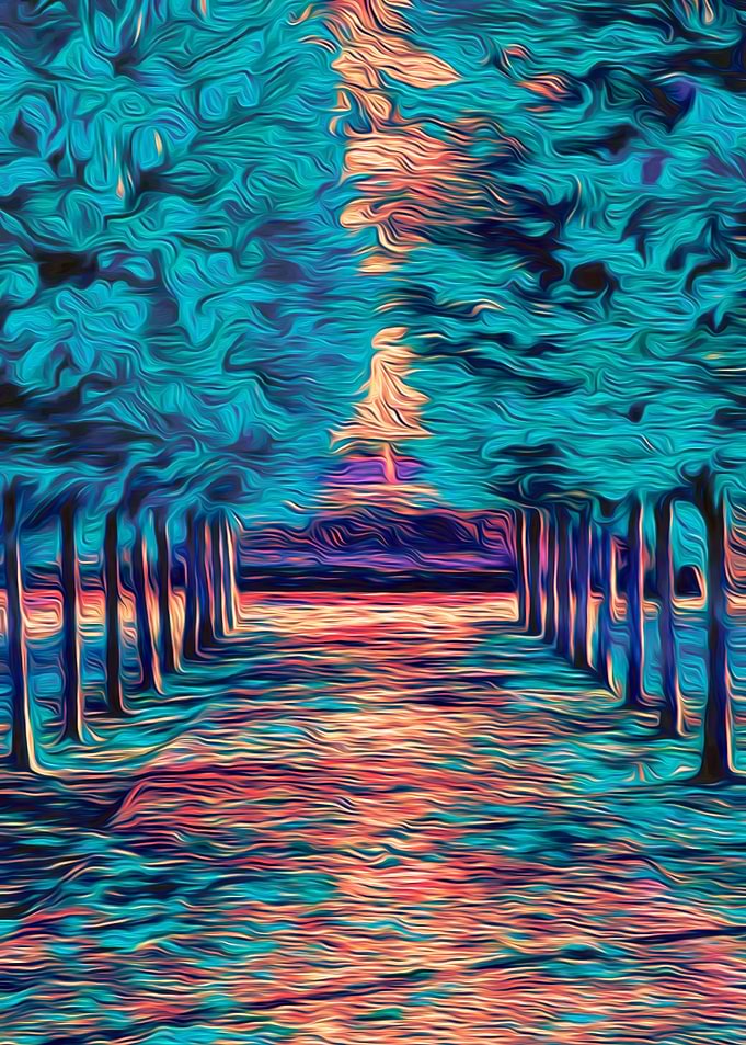 Trippy Mythical Forest