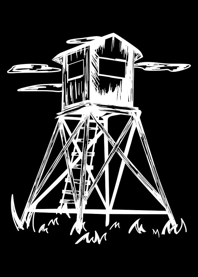 Deer Stand Hunter Hunting