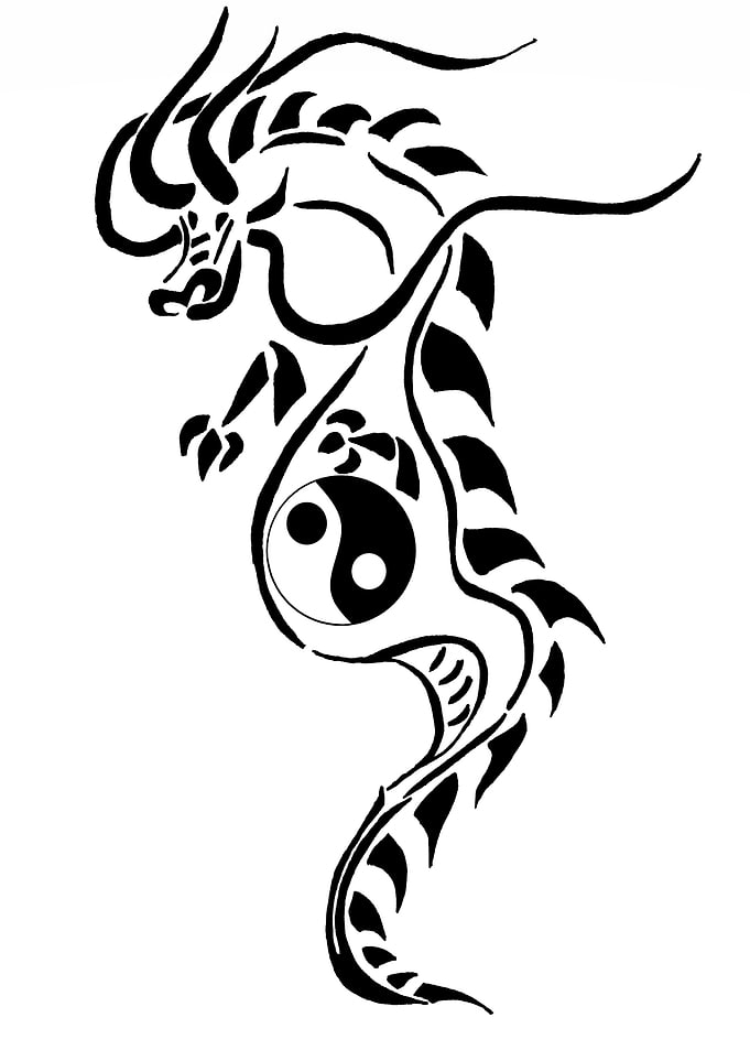 Yin and yang Dragon