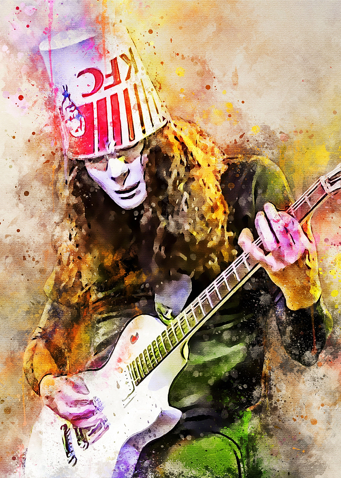 Buckethead Painting