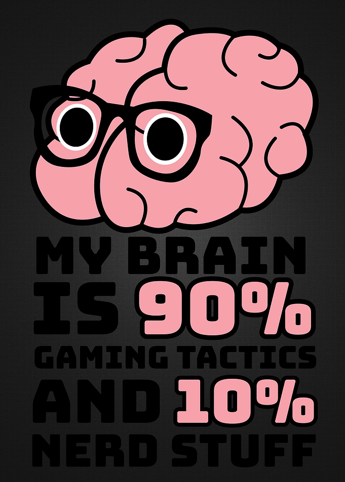 Funny Gamer Brain Joke