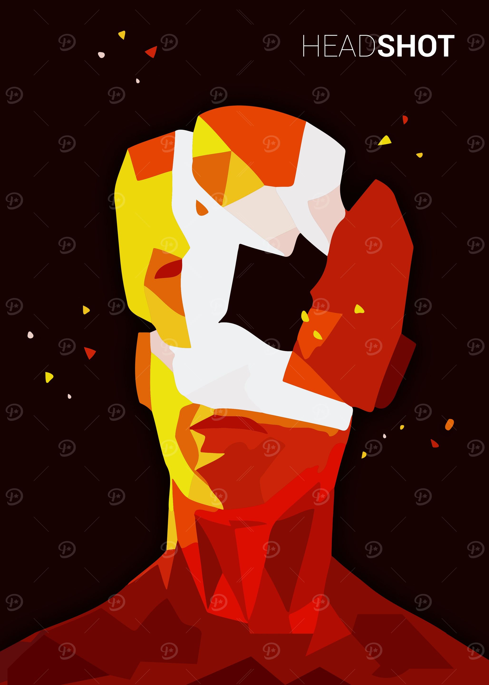 SUPERHOT Headshot Dark