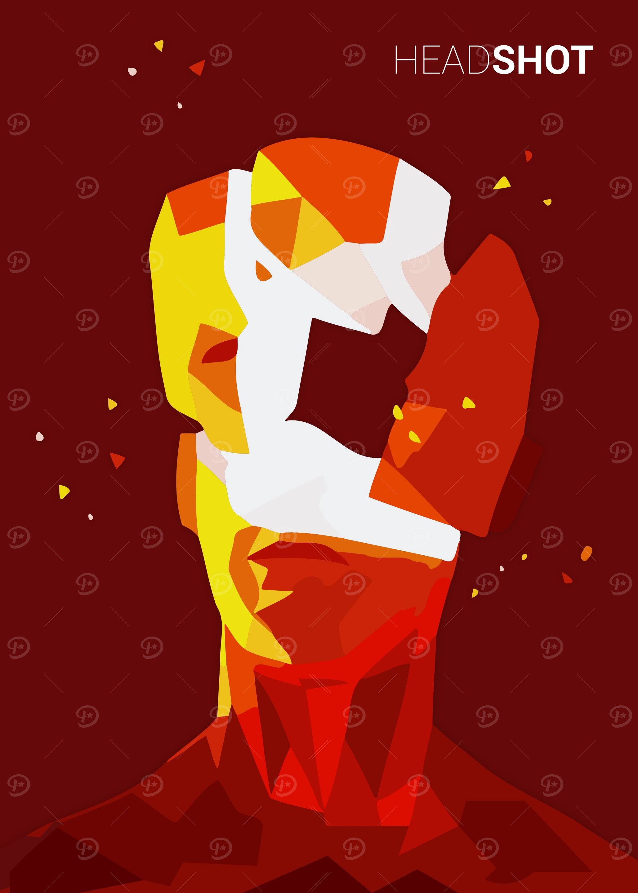SUPERHOT Headshot Red