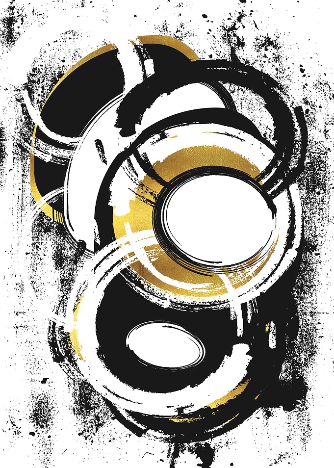 Abstract Painting No1 gold