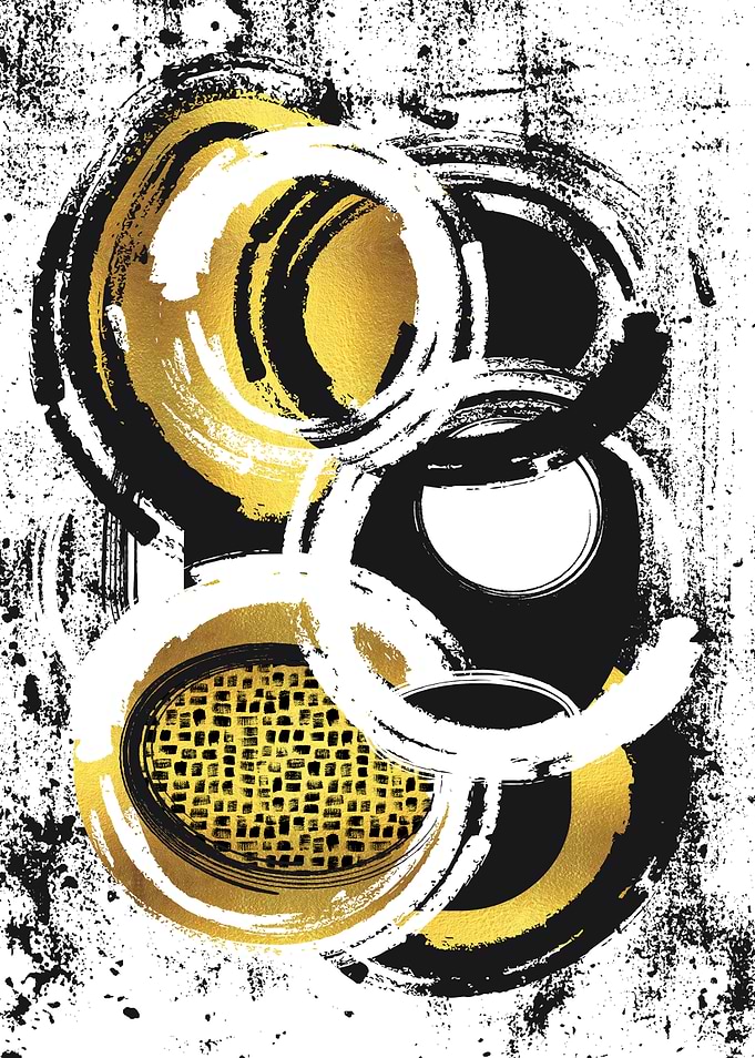 Abstract Painting No2 gold