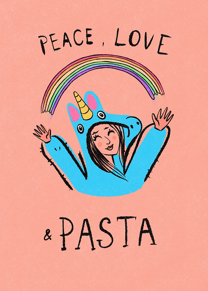 Peace love and pasta