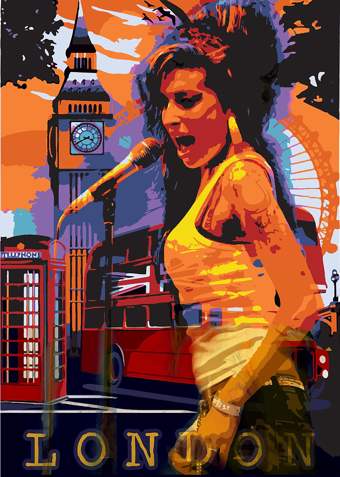 AMY WINEHOUSE wall art