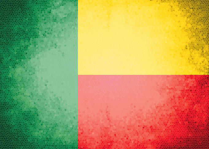Benin vintage flag